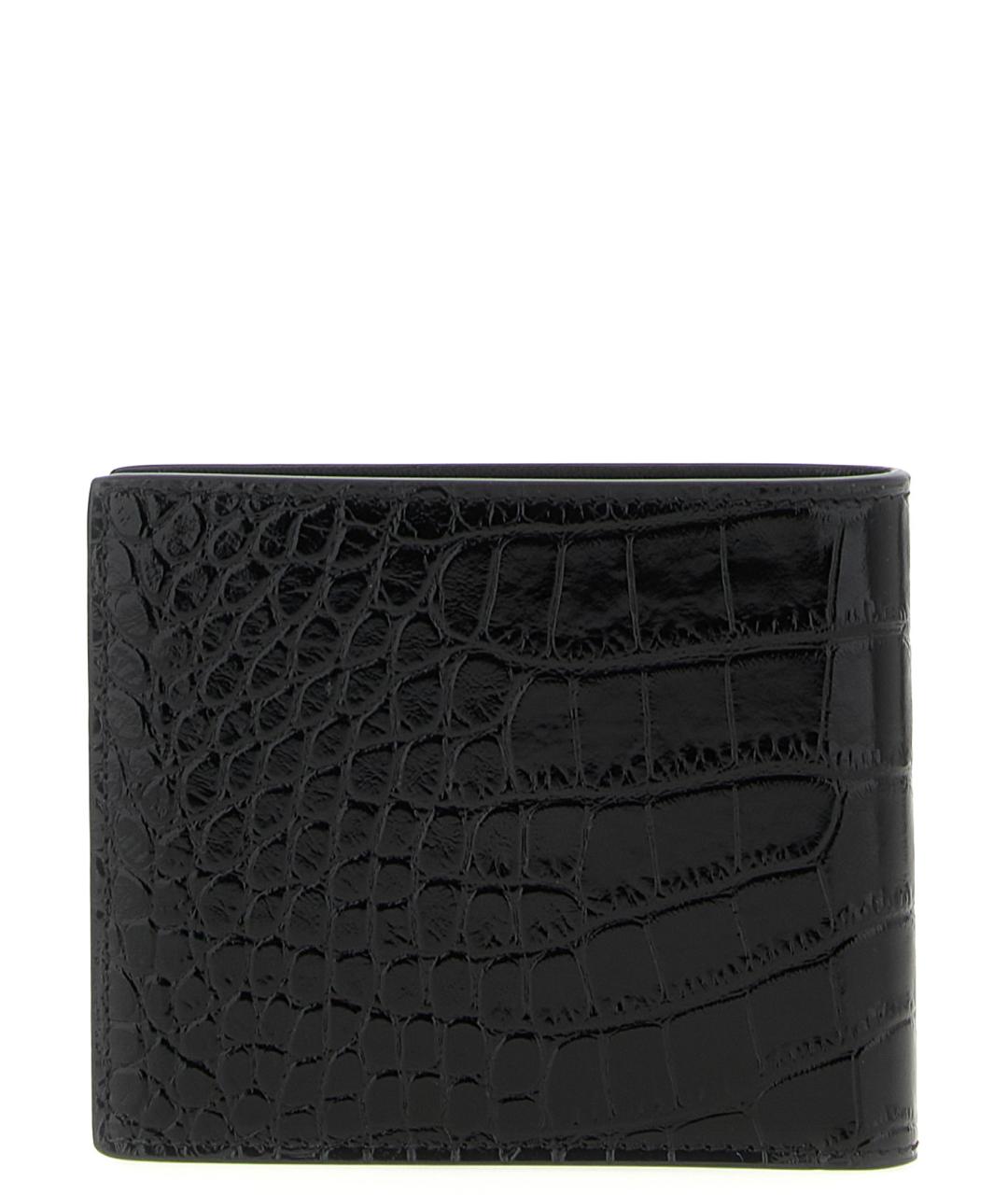 TOM FORD Черный кожаный кошелек, фото 2