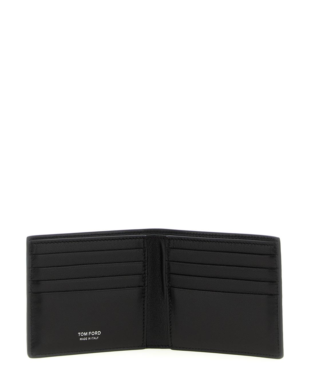 TOM FORD Черный кожаный кошелек, фото 3