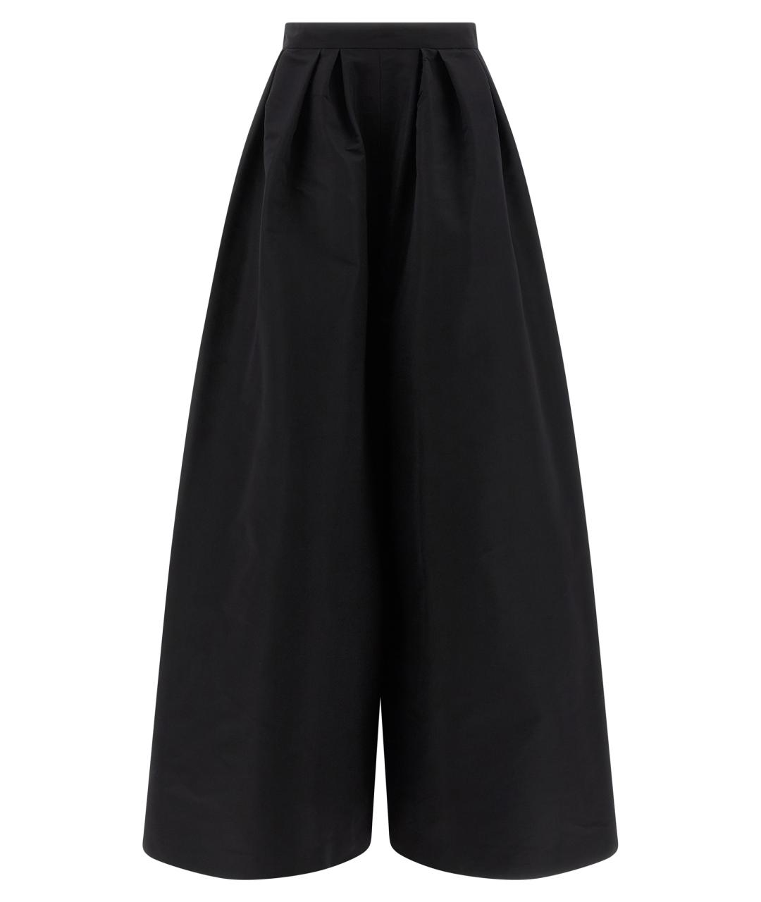 CAROLINA HERRERA Черные шелковые брюки широкие, фото 1