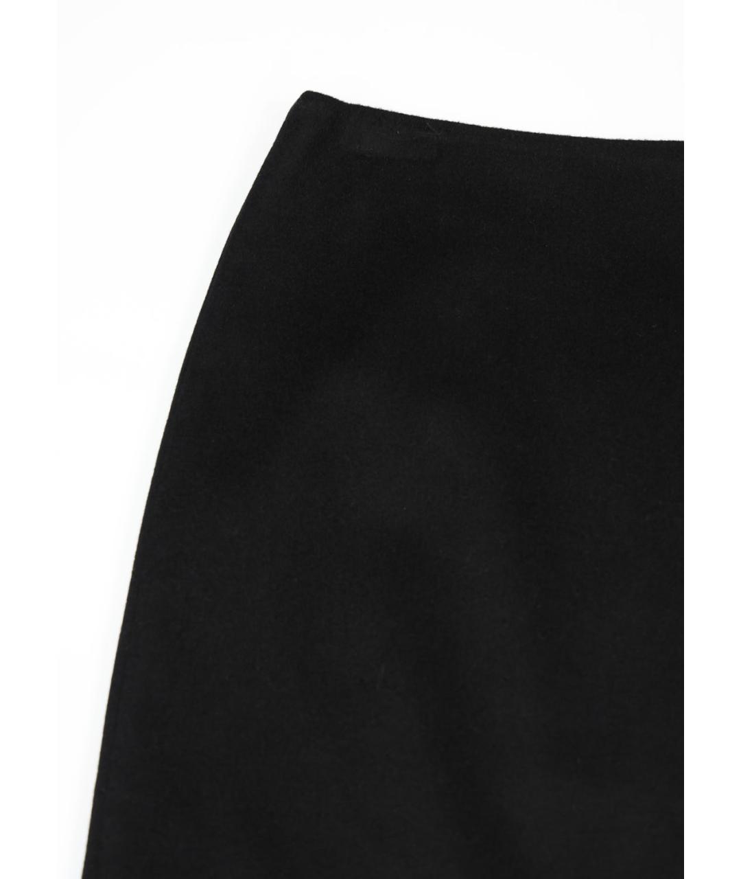MAX MARA Черная шерстяная юбка миди, фото 2