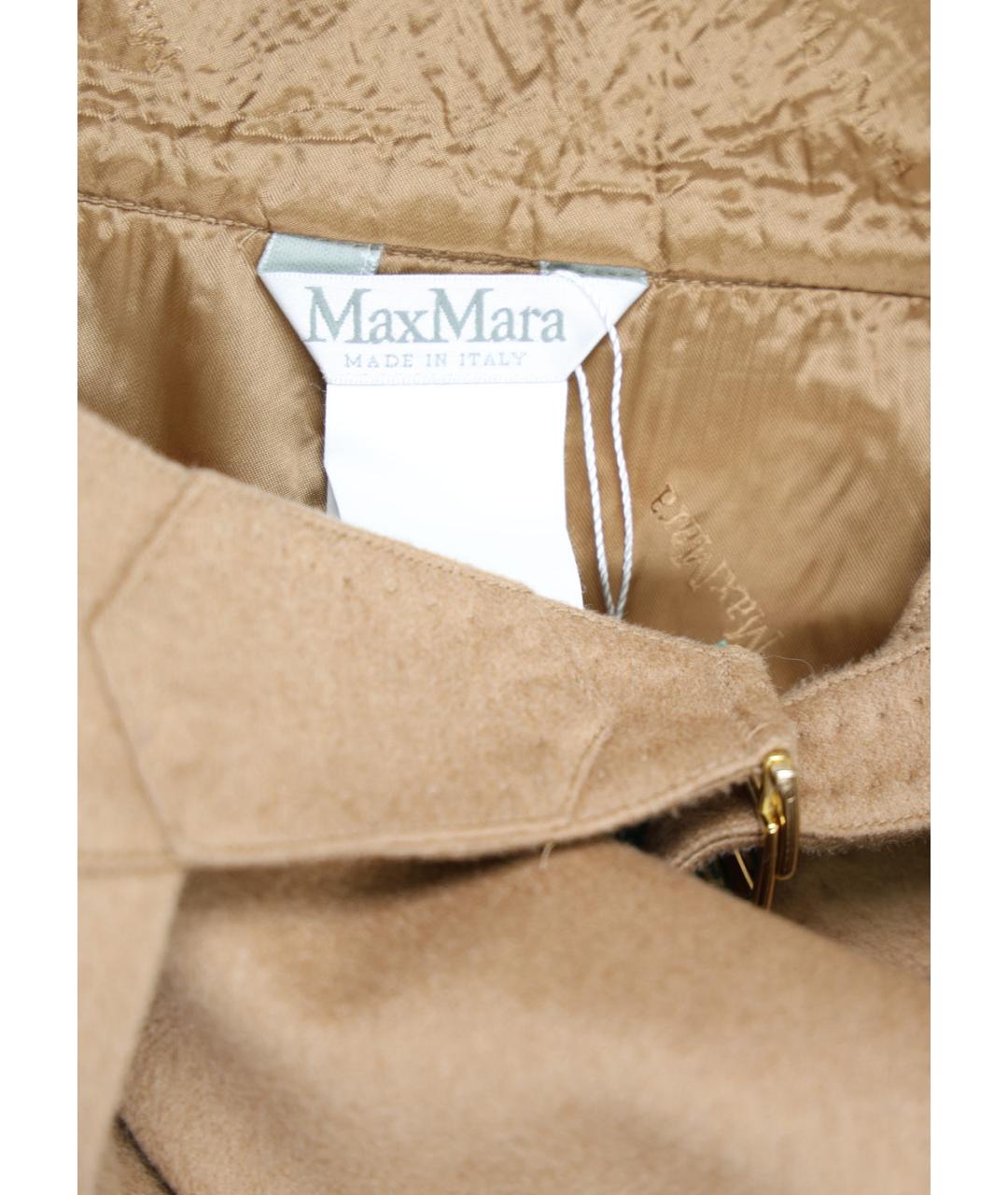 MAX MARA Коричневая шерстяная юбка миди, фото 5