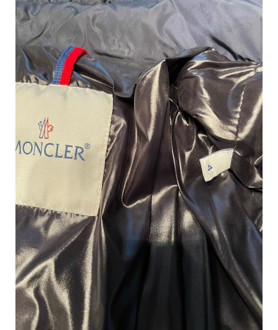 MONCLER Синяя полиамидовая куртка, фото 7