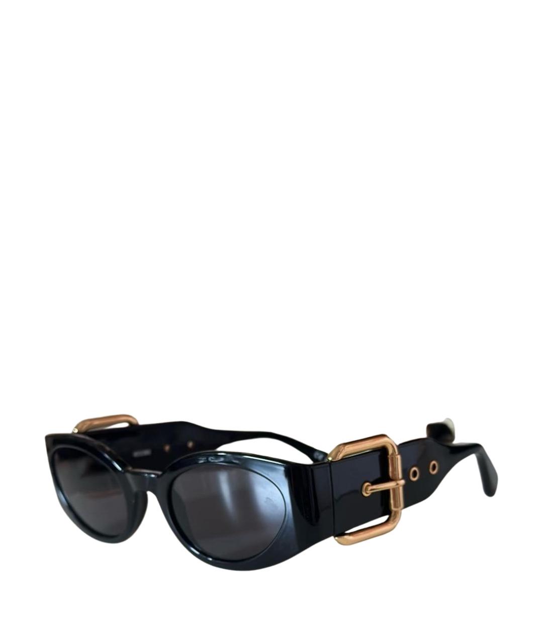 MOSCHINO Черные пластиковые солнцезащитные очки, фото 1