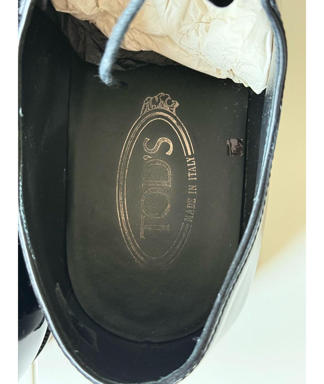 TOD'S Черные туфли из лакированной кожи, фото 5