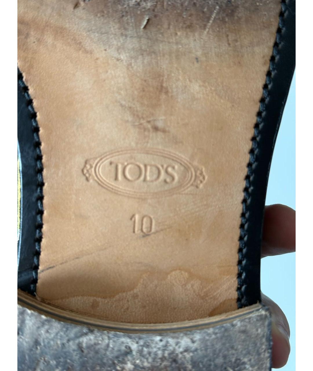 TOD'S Черные туфли из лакированной кожи, фото 4