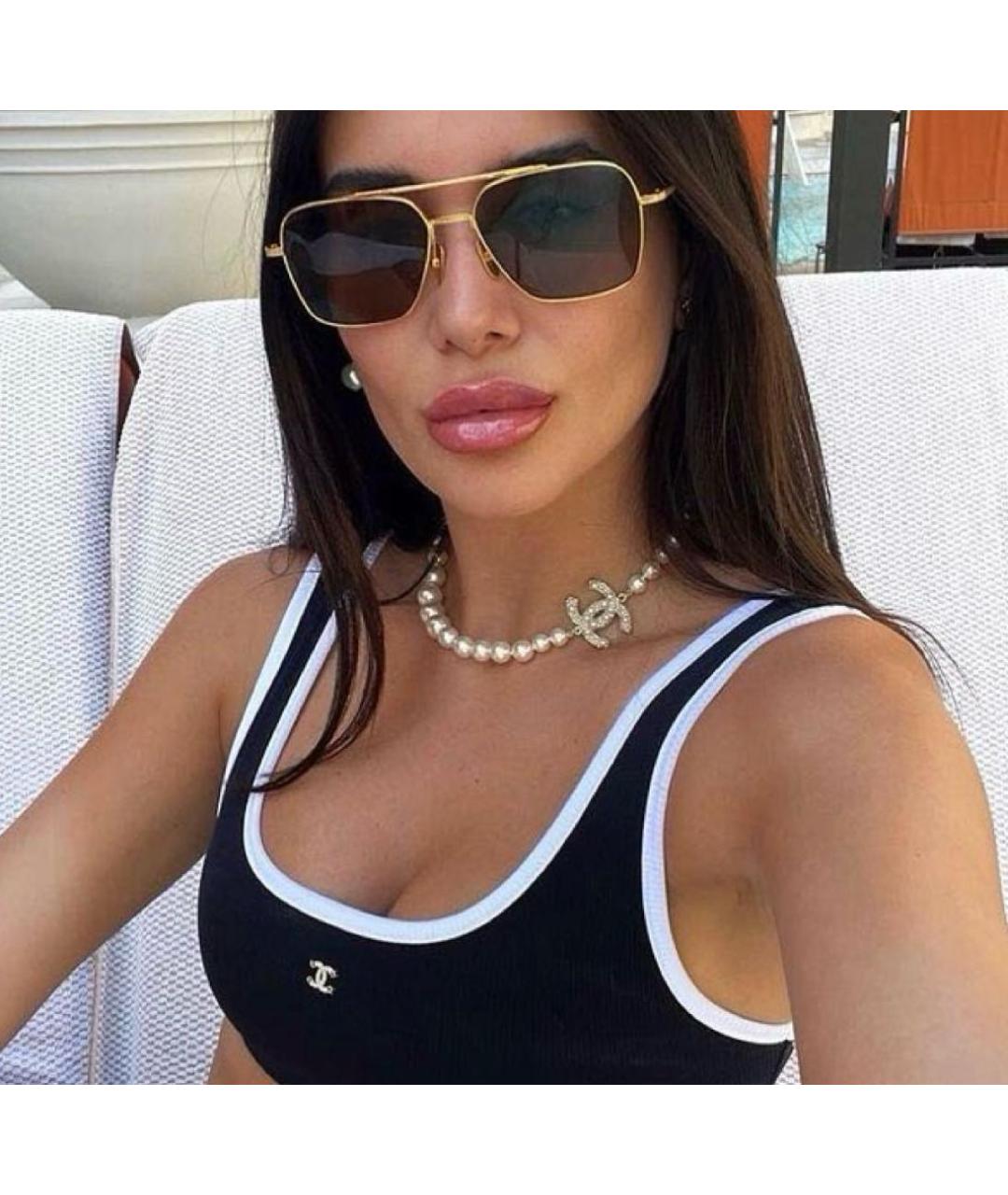 CHANEL Серое колье, фото 6