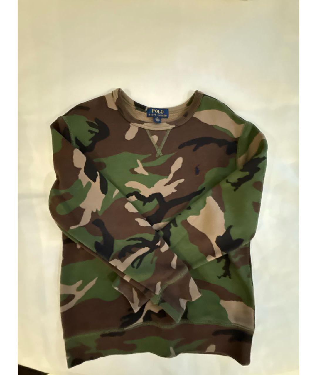 POLO RALPH LAUREN Хаки хлопковая детская футболка, фото 2