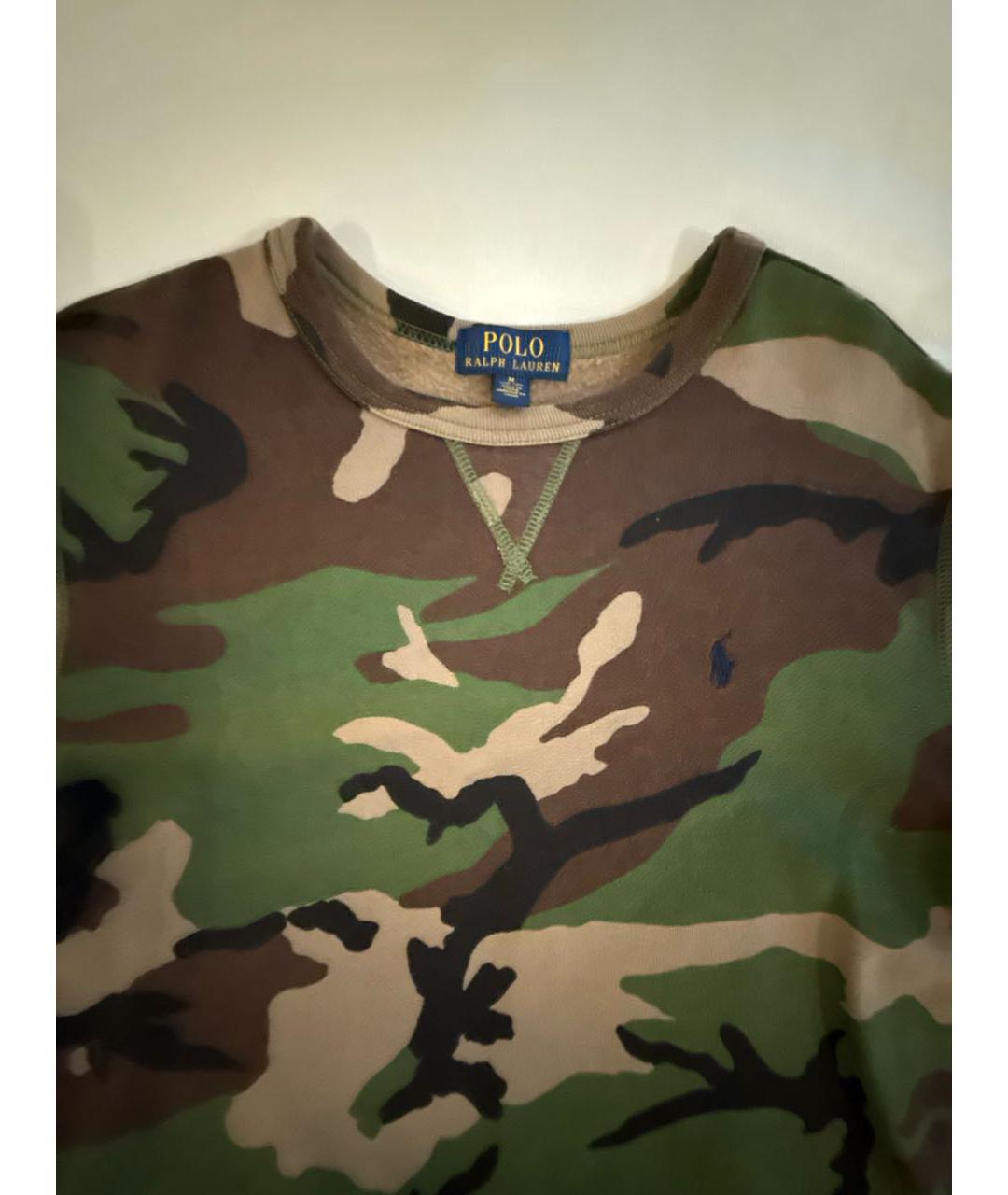 POLO RALPH LAUREN Хаки хлопковая детская футболка, фото 3