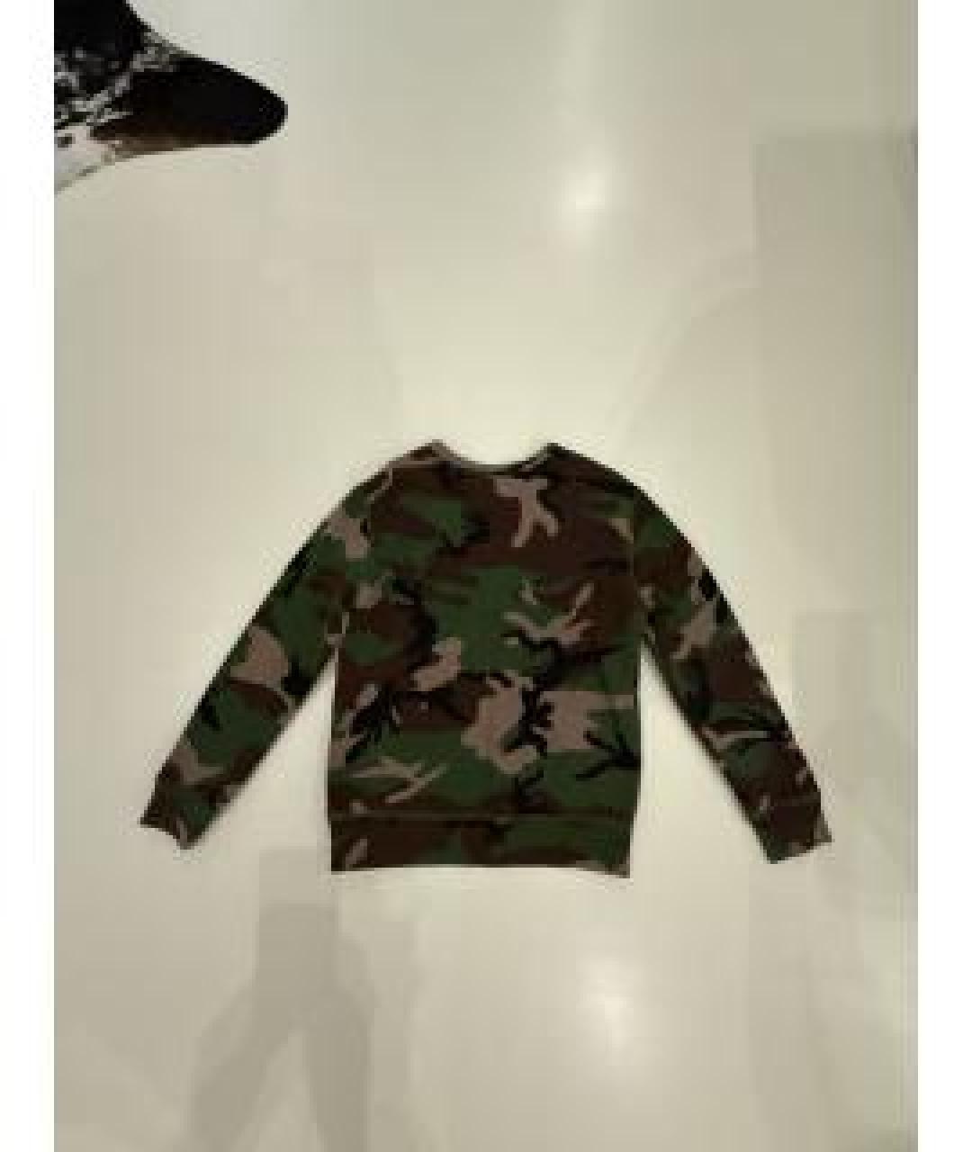 POLO RALPH LAUREN Хаки хлопковая детская футболка, фото 6