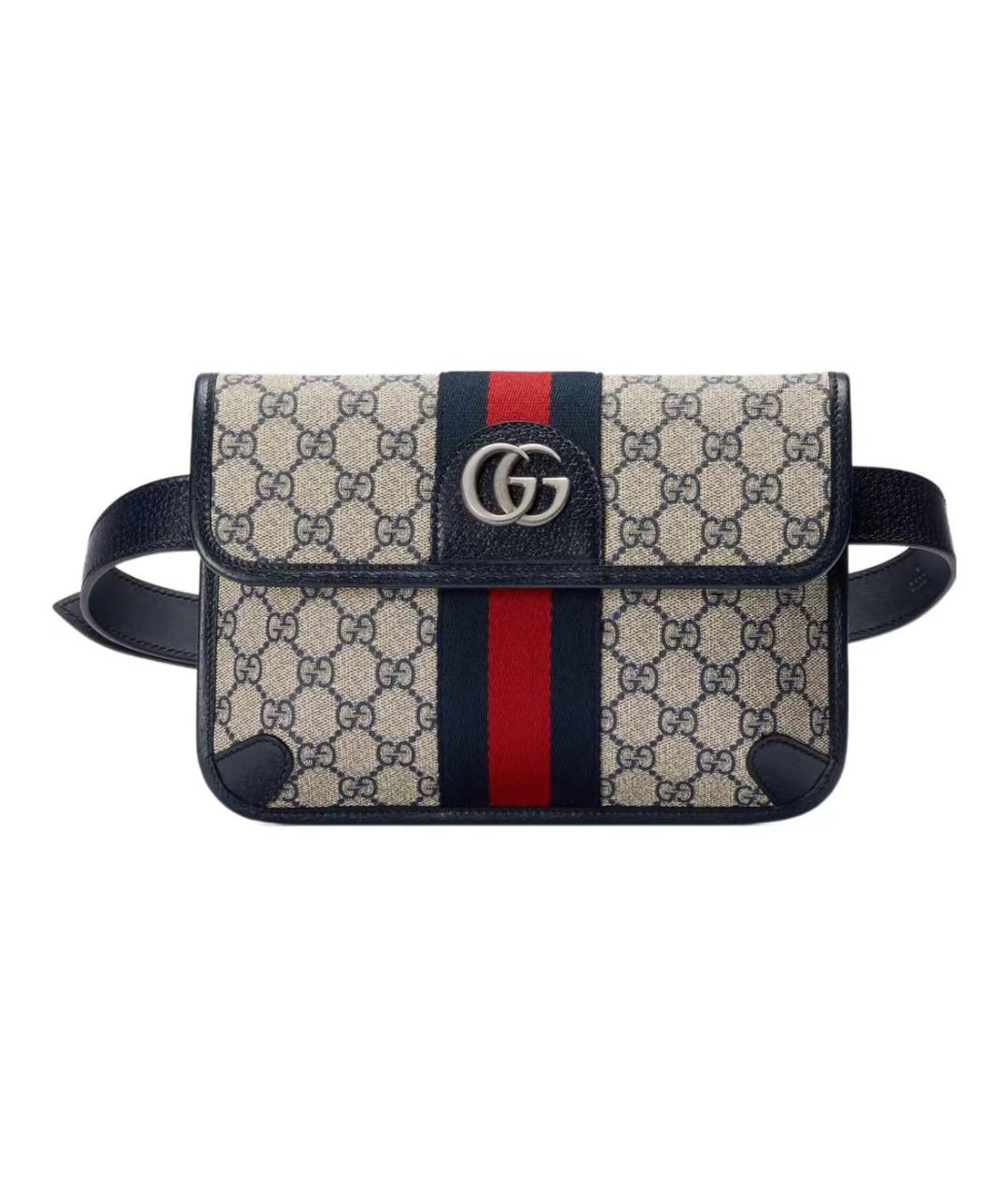 GUCCI Бежевая поясная сумка, фото 1