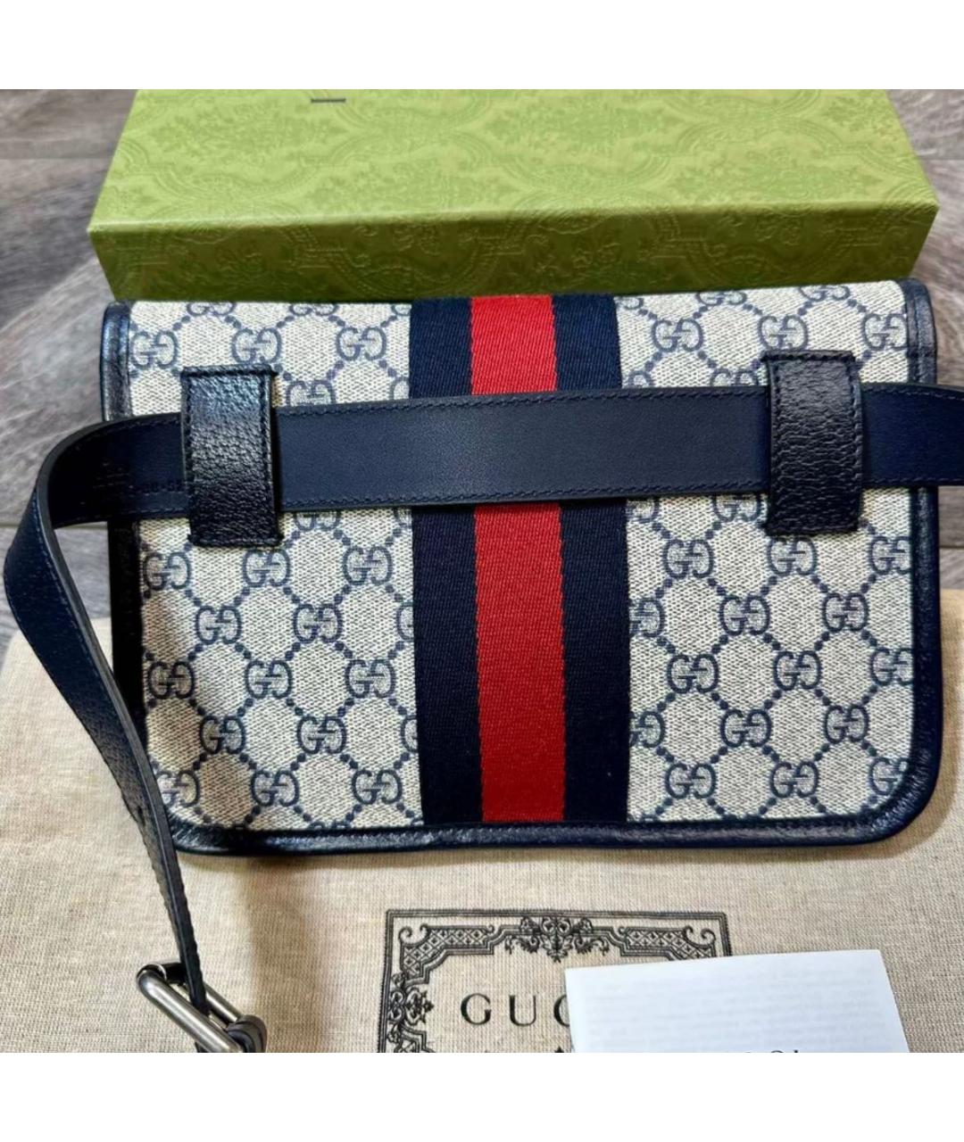 GUCCI Бежевая поясная сумка, фото 3