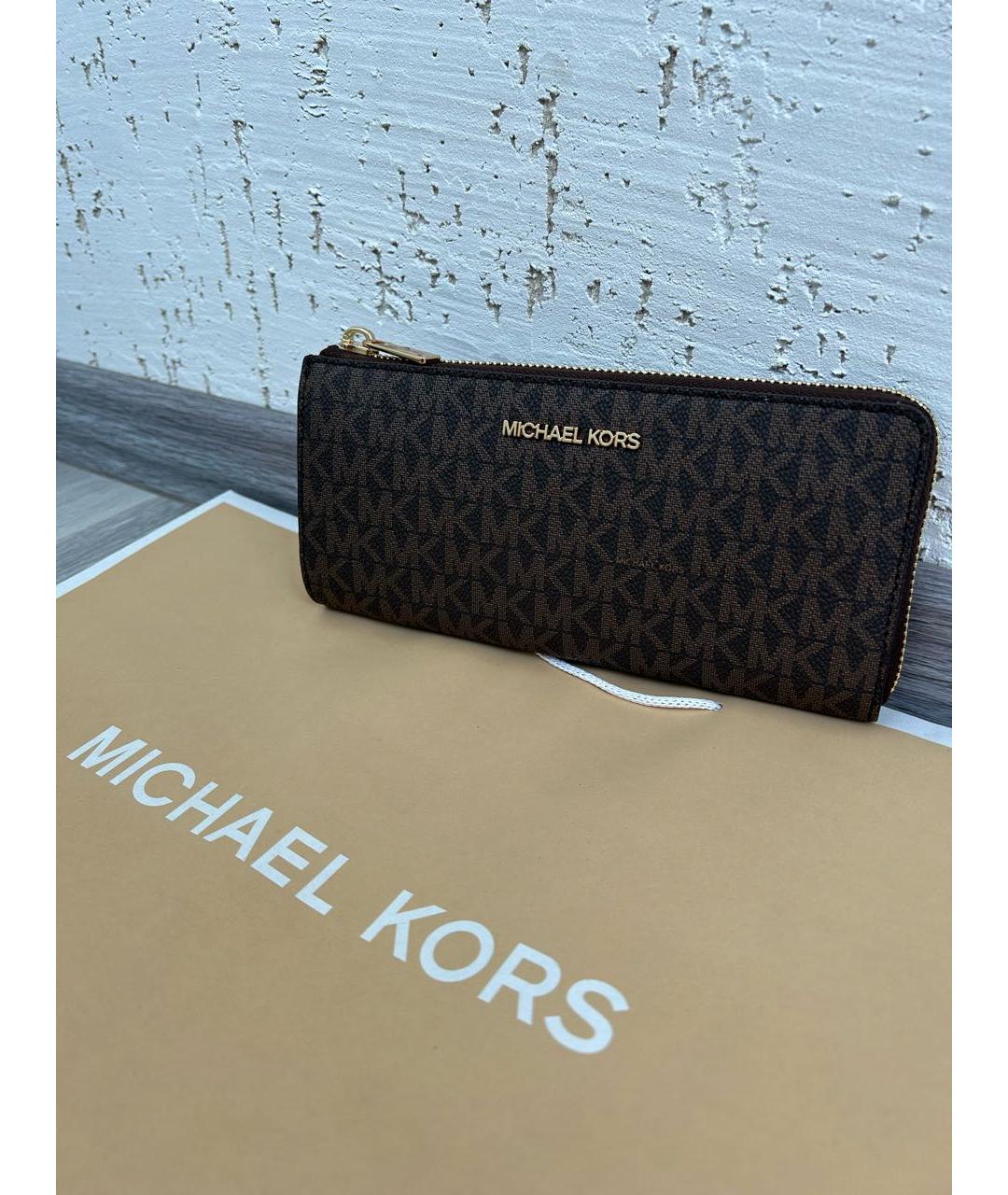 MICHAEL KORS Коричневый кошелек, фото 2