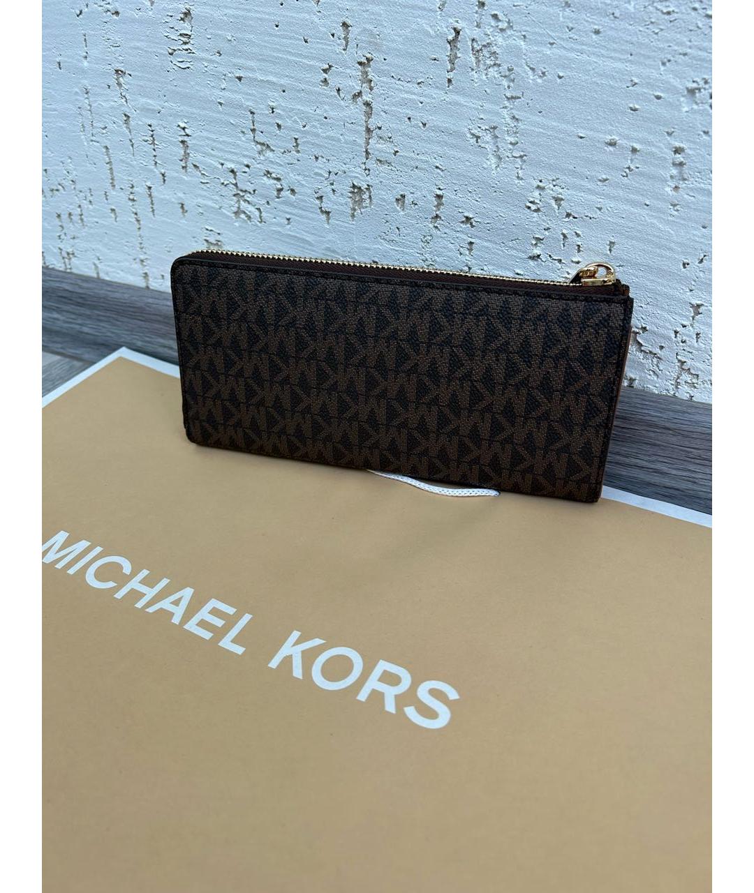 MICHAEL KORS Коричневый кошелек, фото 3