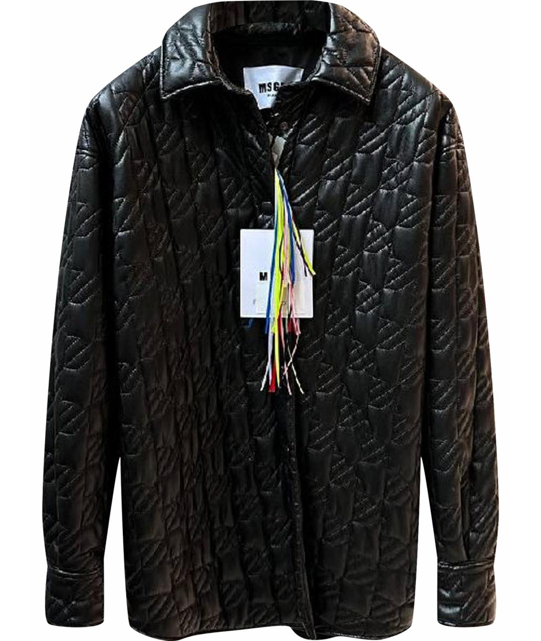 MSGM Черная полиэстеровая куртка, фото 1