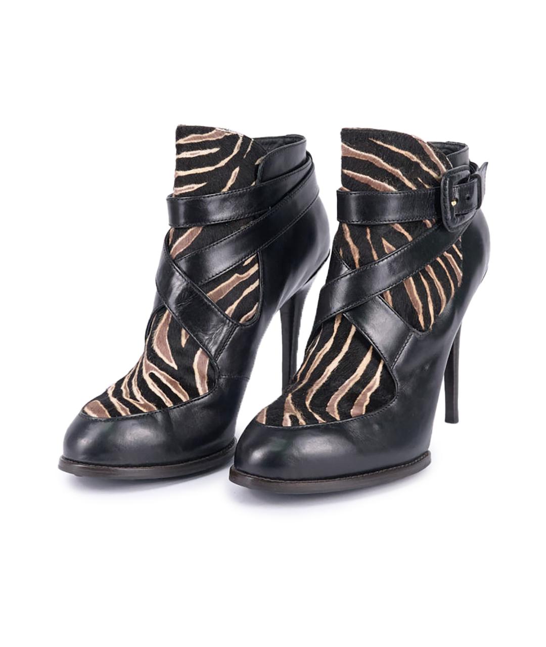 TOD'S Черные кожаные ботильоны, фото 2