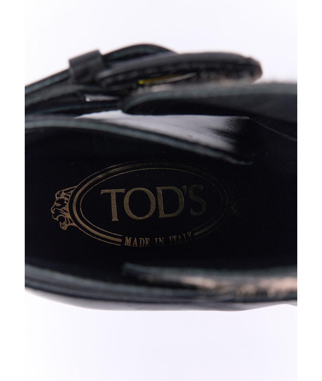 TOD'S Черные кожаные ботильоны, фото 5
