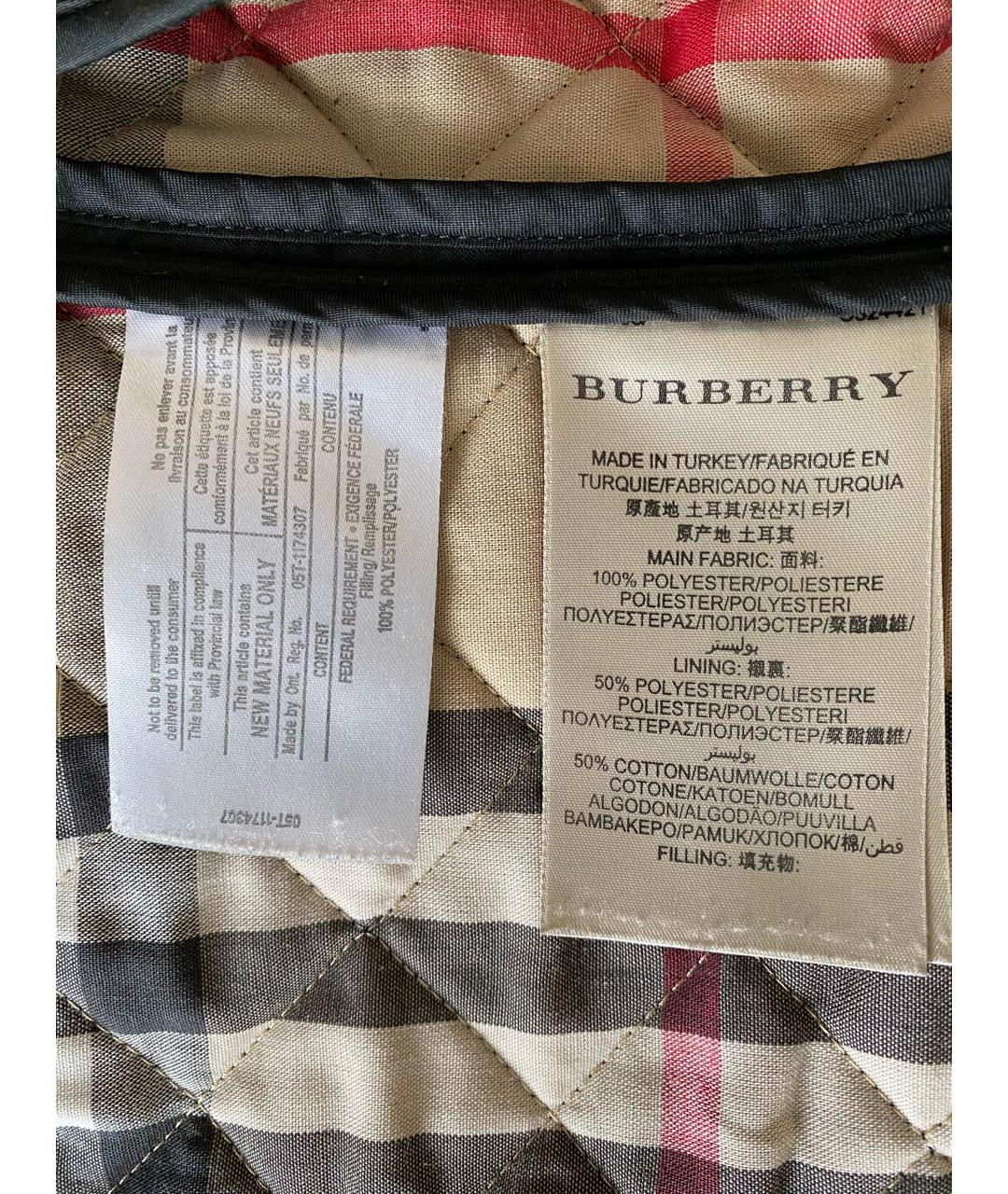 BURBERRY BRIT Черная куртка, фото 6