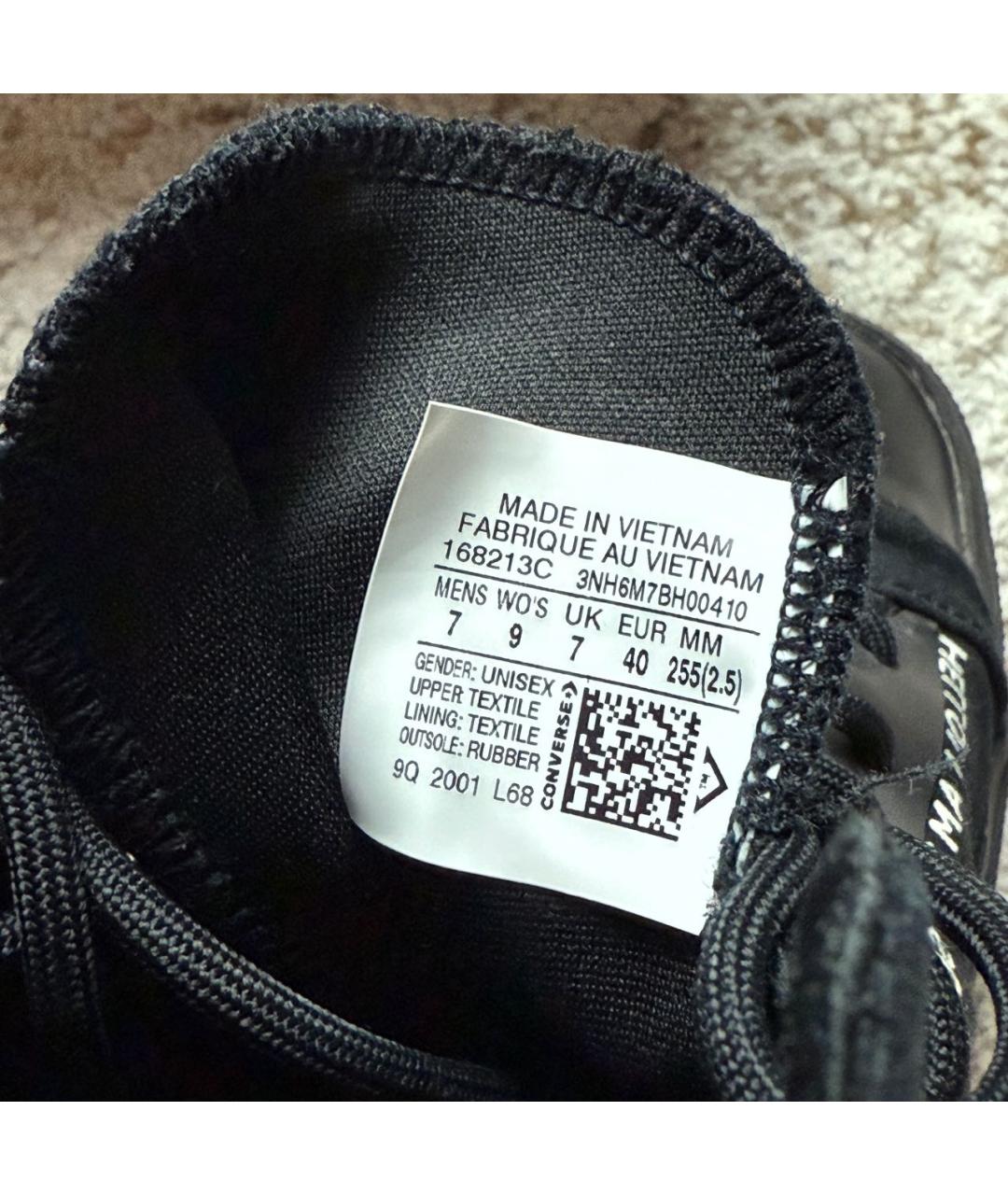 CONVERSE Черные высокие кроссовки / кеды, фото 6