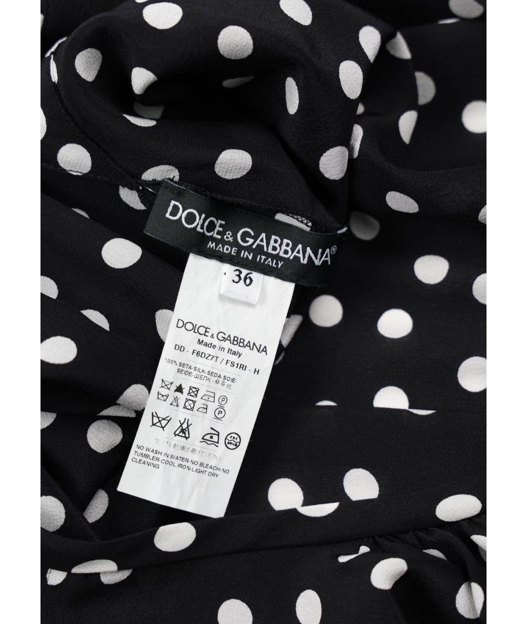 DOLCE&GABBANA Черный шелковый комбинезон, фото 5
