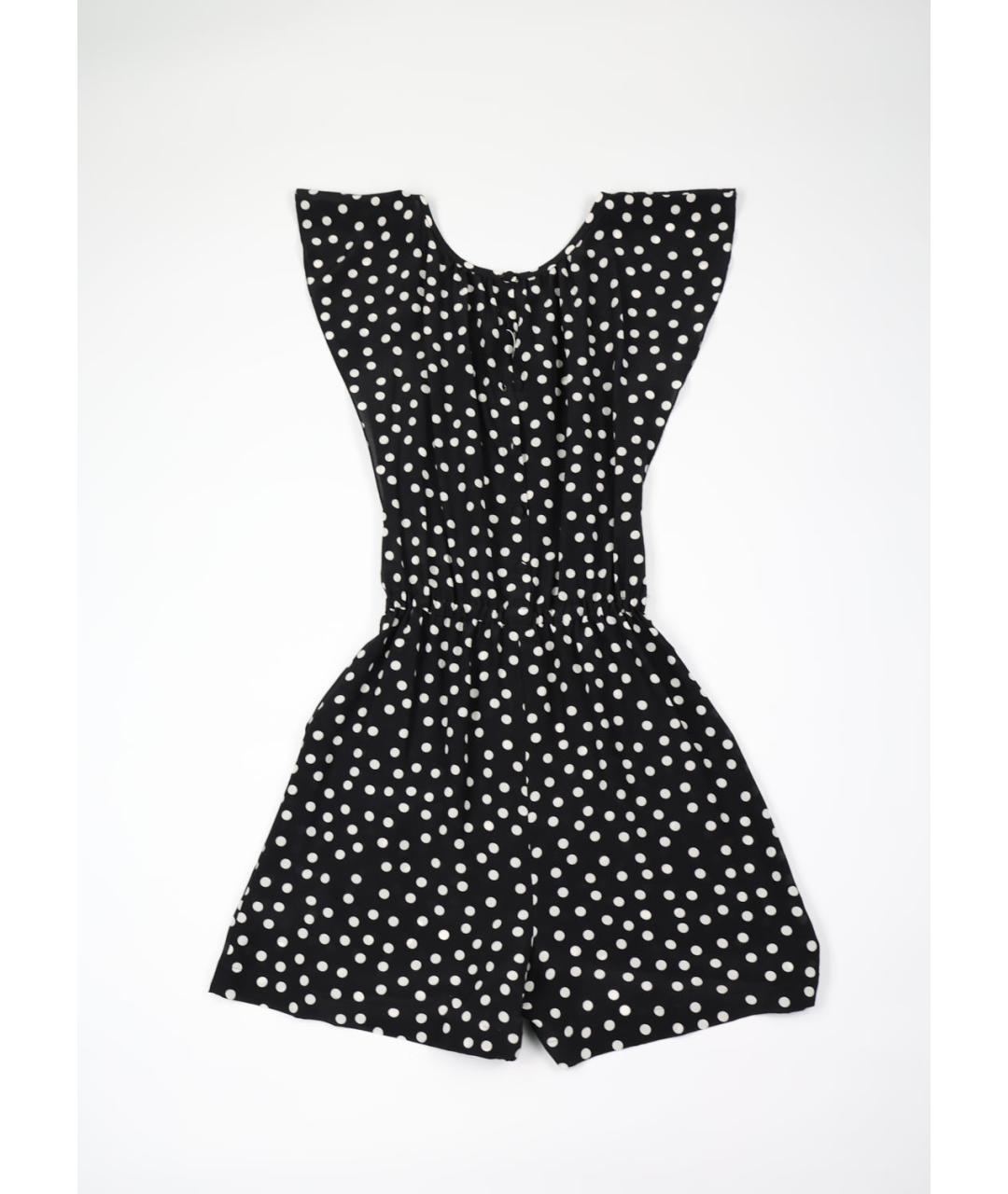 DOLCE&GABBANA Черный шелковый комбинезон, фото 4