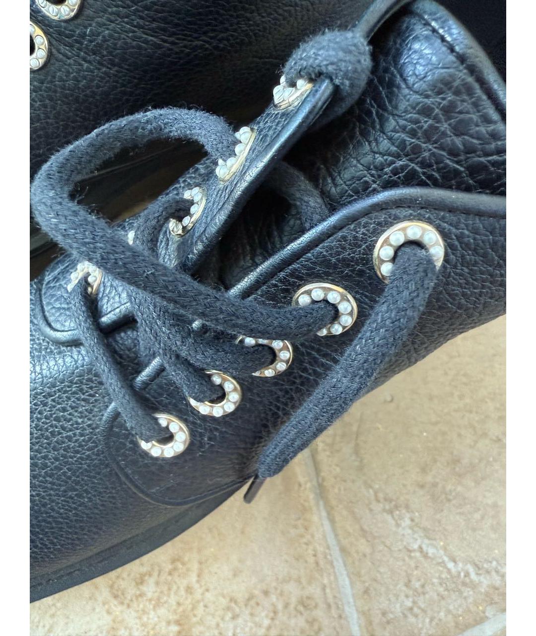 CHANEL Черные кожаные ботинки, фото 6