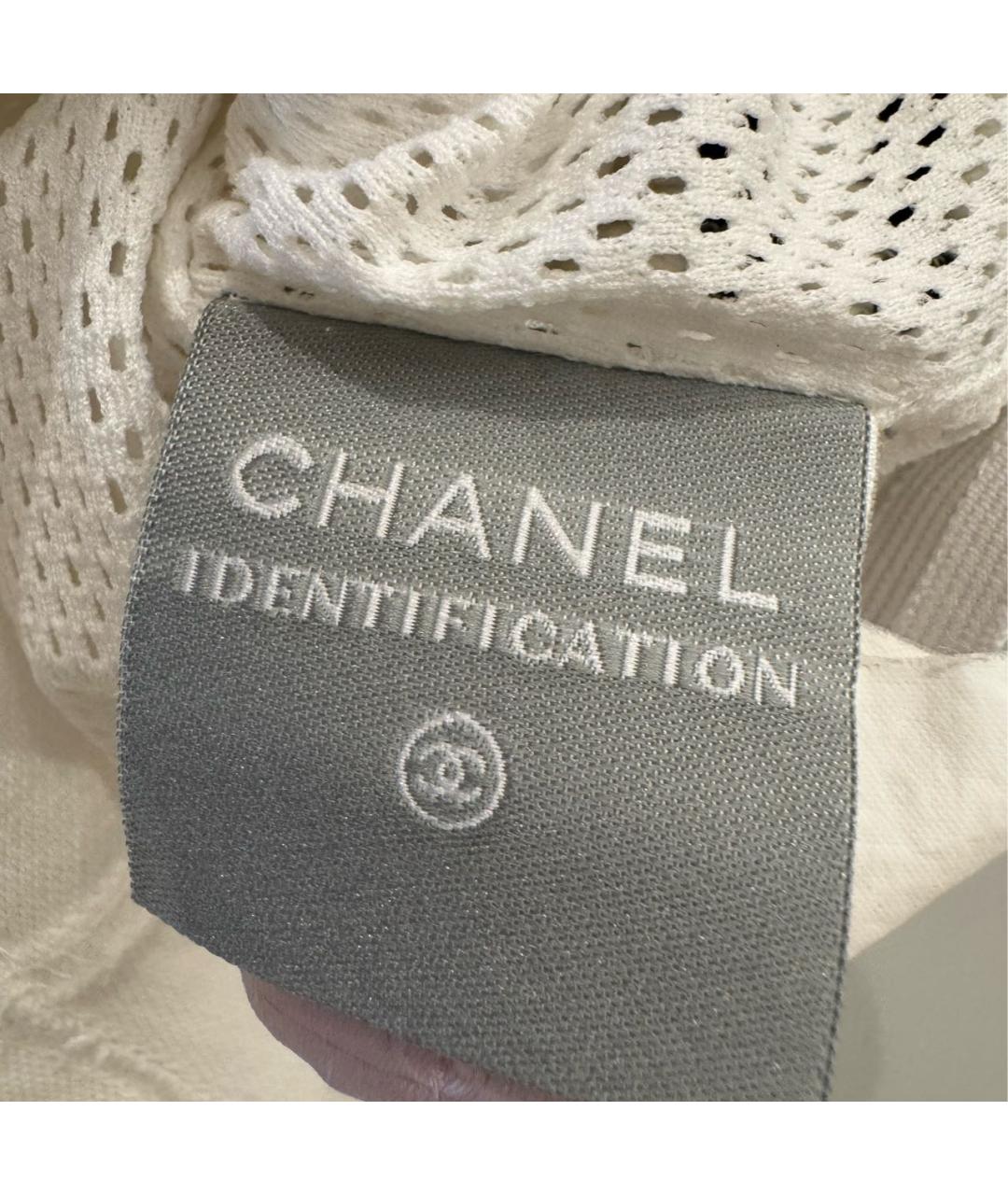CHANEL Белая хлопковая футболка, фото 4