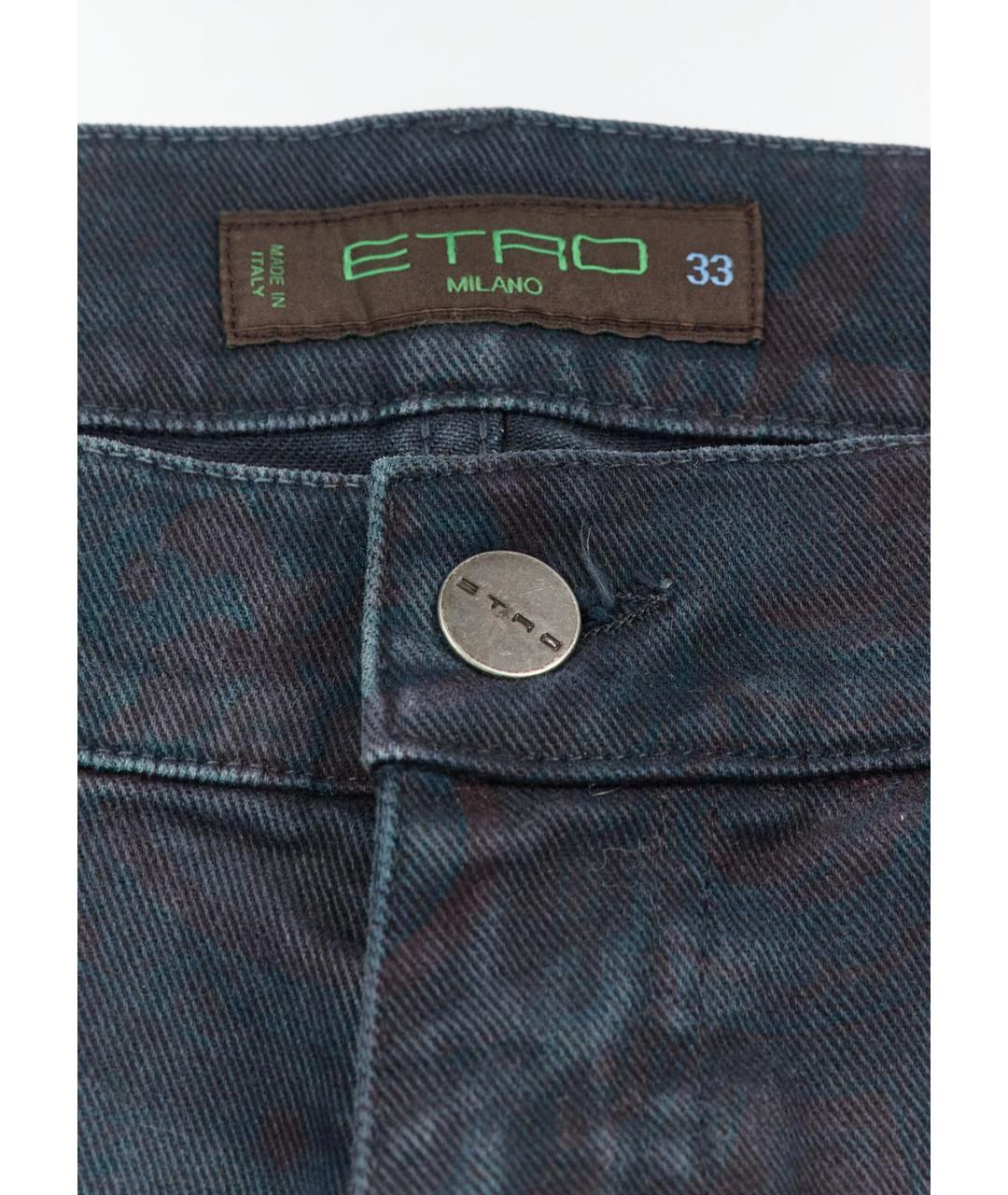 ETRO Мульти хлопко-эластановые прямые джинсы, фото 3