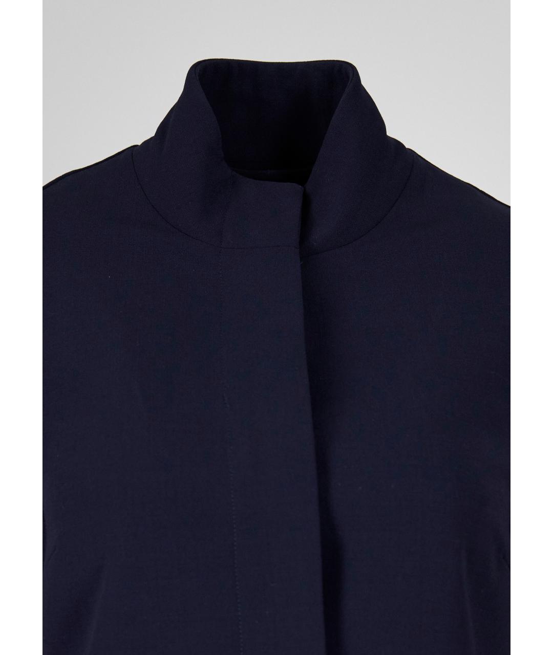 RALPH LAUREN Синее шерстяное пальто, фото 3