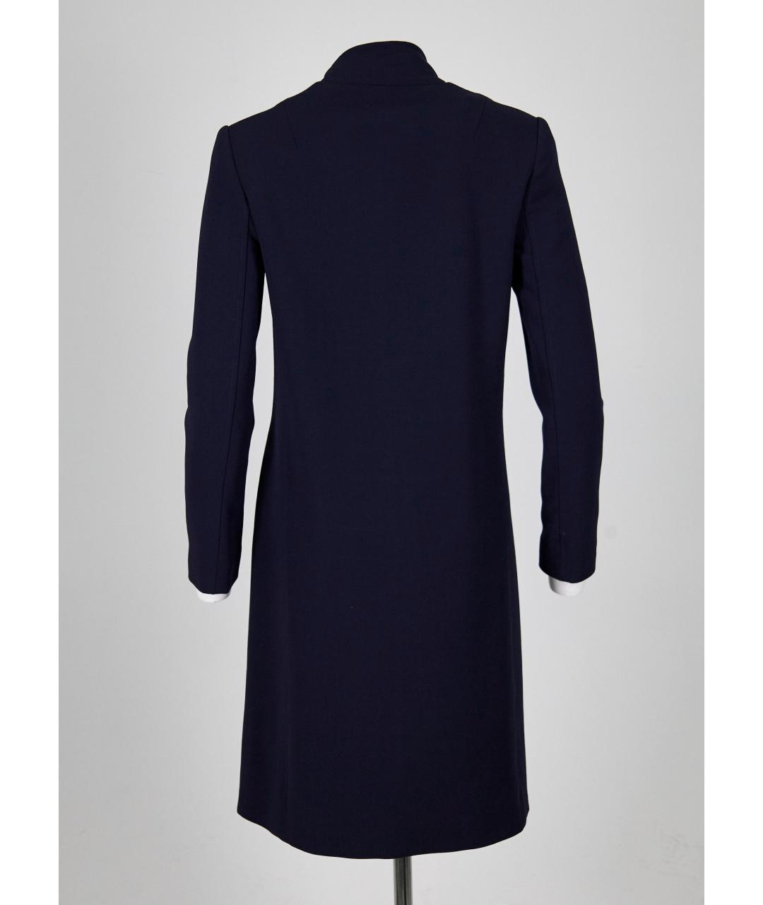 RALPH LAUREN Синее шерстяное пальто, фото 4