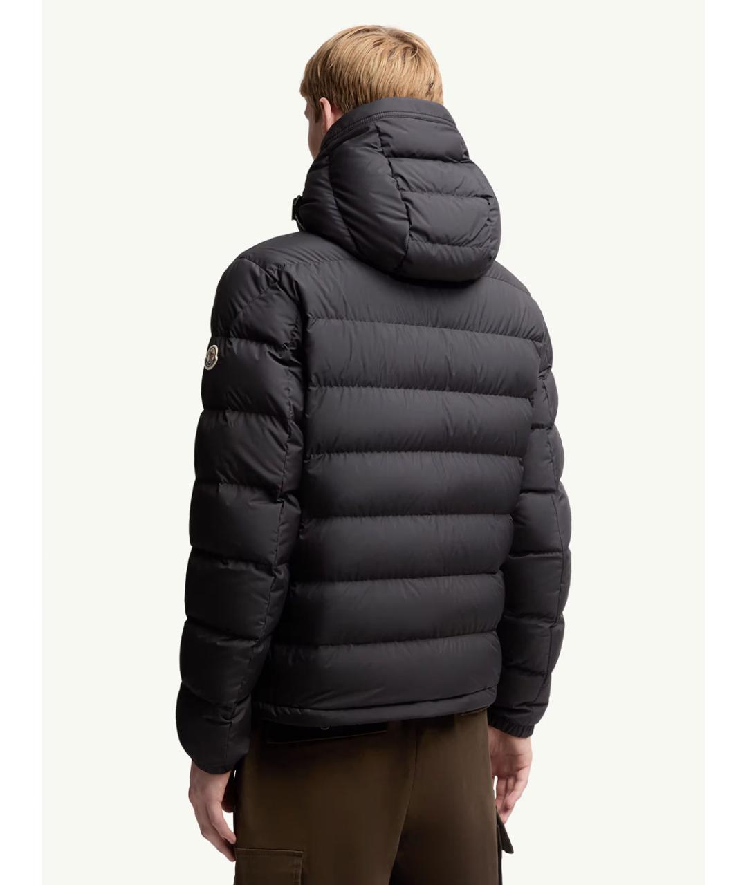 MONCLER Черная полиэстеровая куртка, фото 3