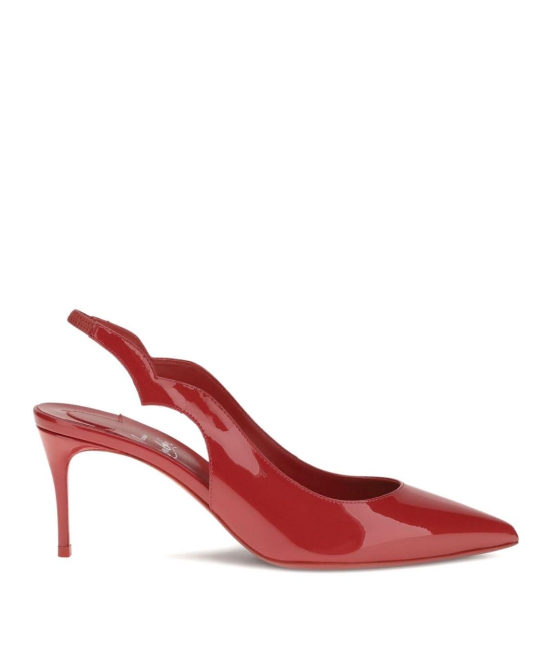 CHRISTIAN LOUBOUTIN Красные кожаные туфли, фото 1