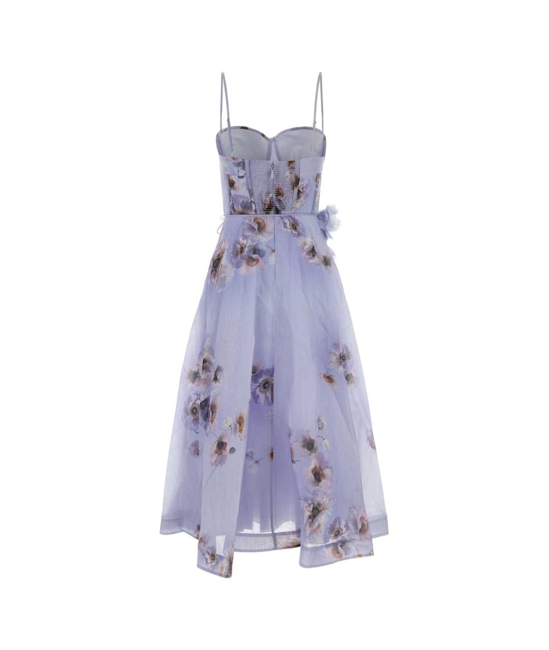 ZIMMERMANN Фиолетовое хлопковое повседневное платье, фото 2