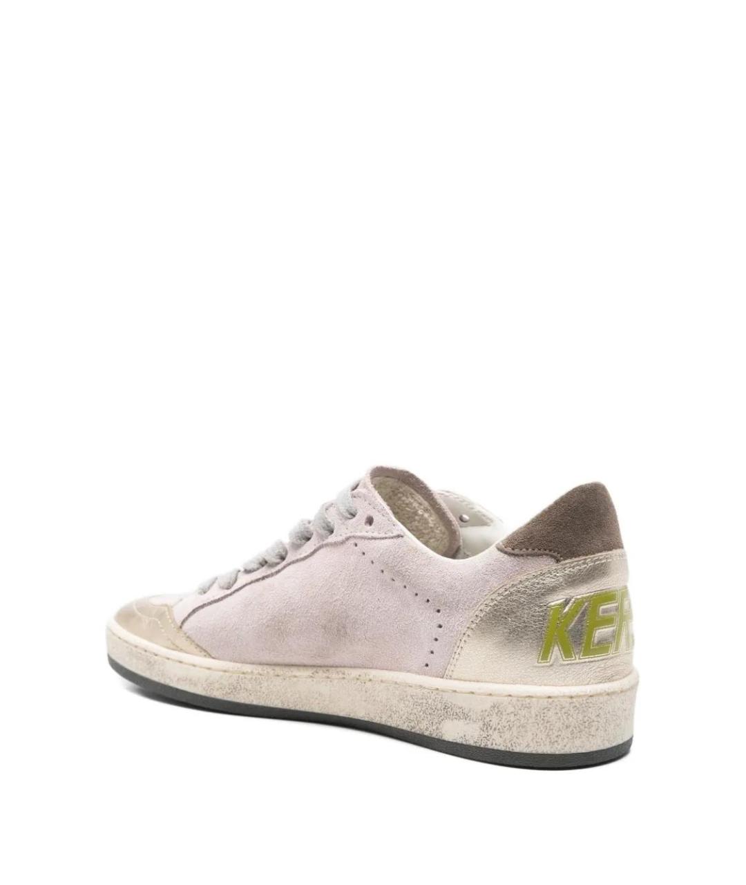 GOLDEN GOOSE DELUXE BRAND Розовые кожаные кеды, фото 3