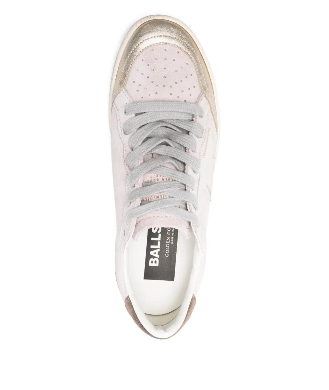GOLDEN GOOSE DELUXE BRAND Розовые кожаные кеды, фото 4