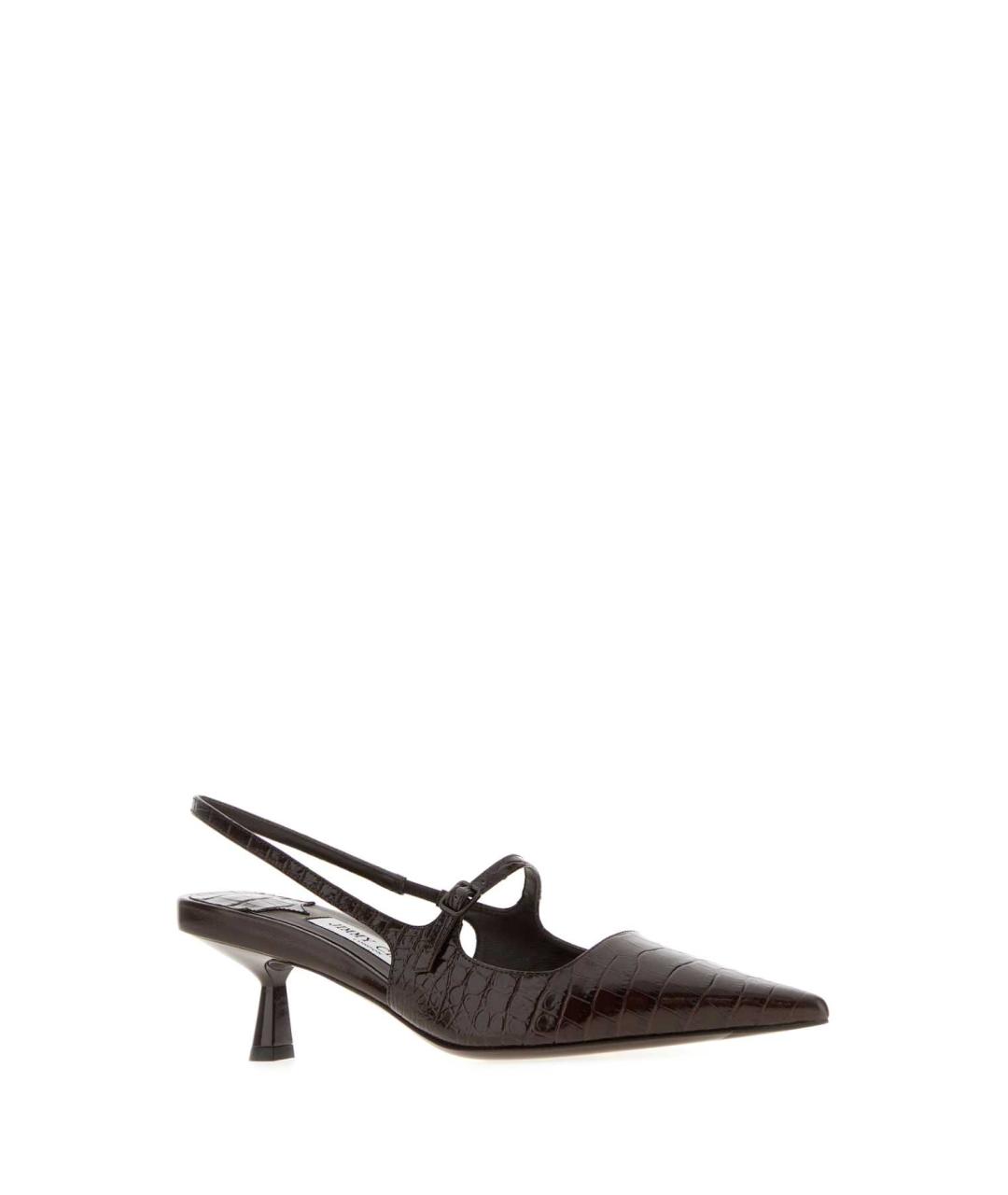 JIMMY CHOO Коричневые кожаные туфли, фото 2
