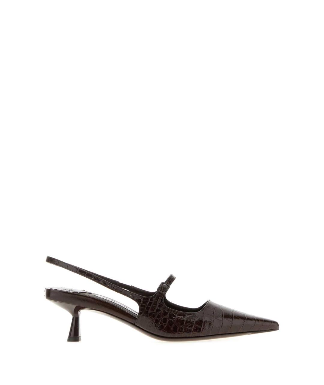 JIMMY CHOO Коричневые кожаные туфли, фото 1