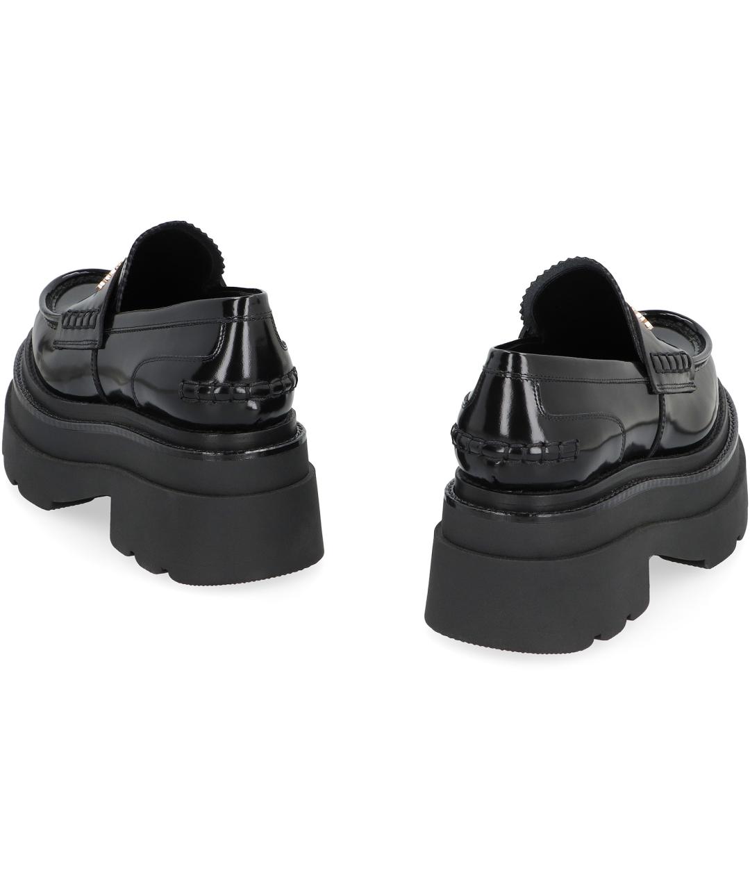 ALEXANDER WANG Черные кожаные лоферы, фото 4