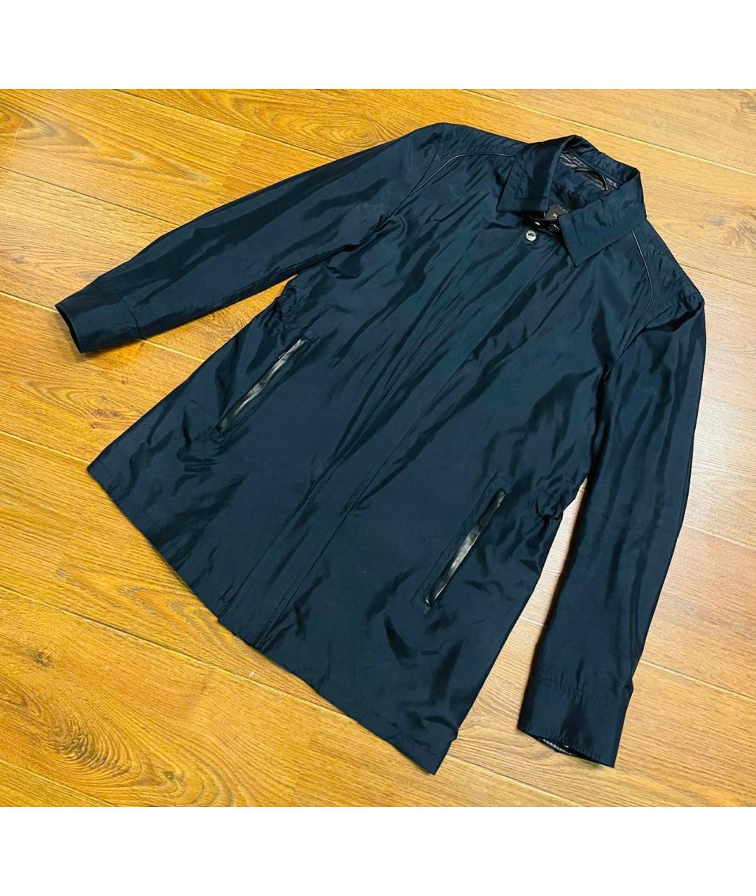 MASSIMO SFORZA Темно-синяя шелковая куртка, фото 3