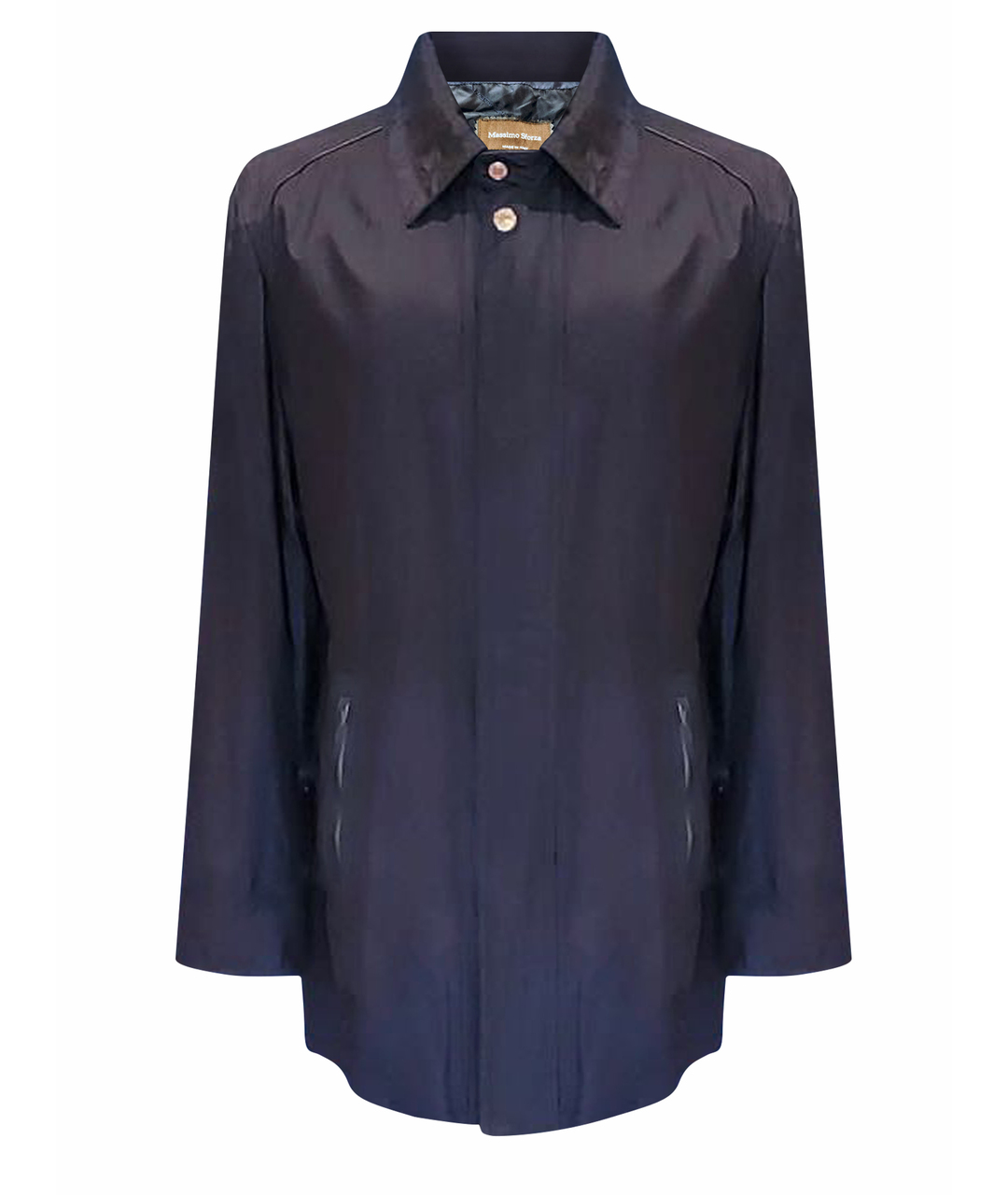 MASSIMO SFORZA Темно-синяя шелковая куртка, фото 1