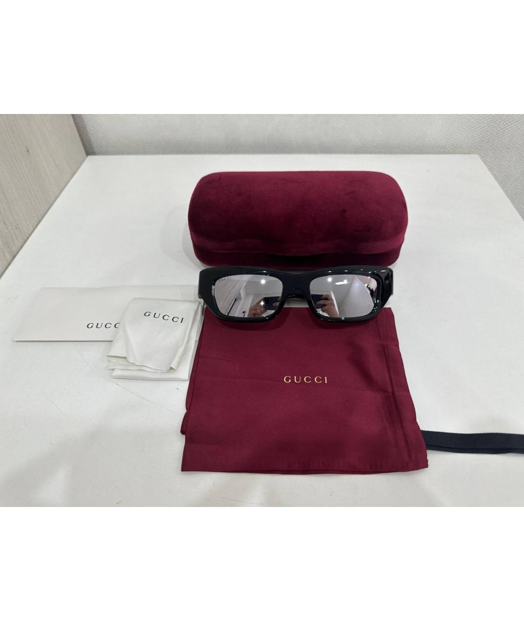 GUCCI Черные солнцезащитные очки, фото 5