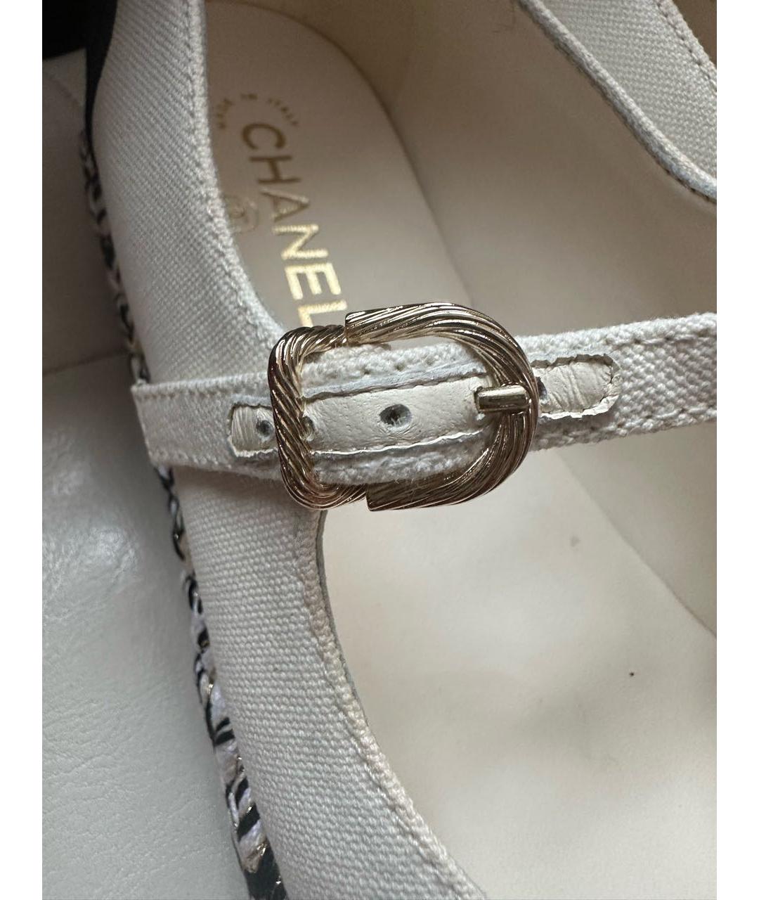 CHANEL Белые балетки, фото 6