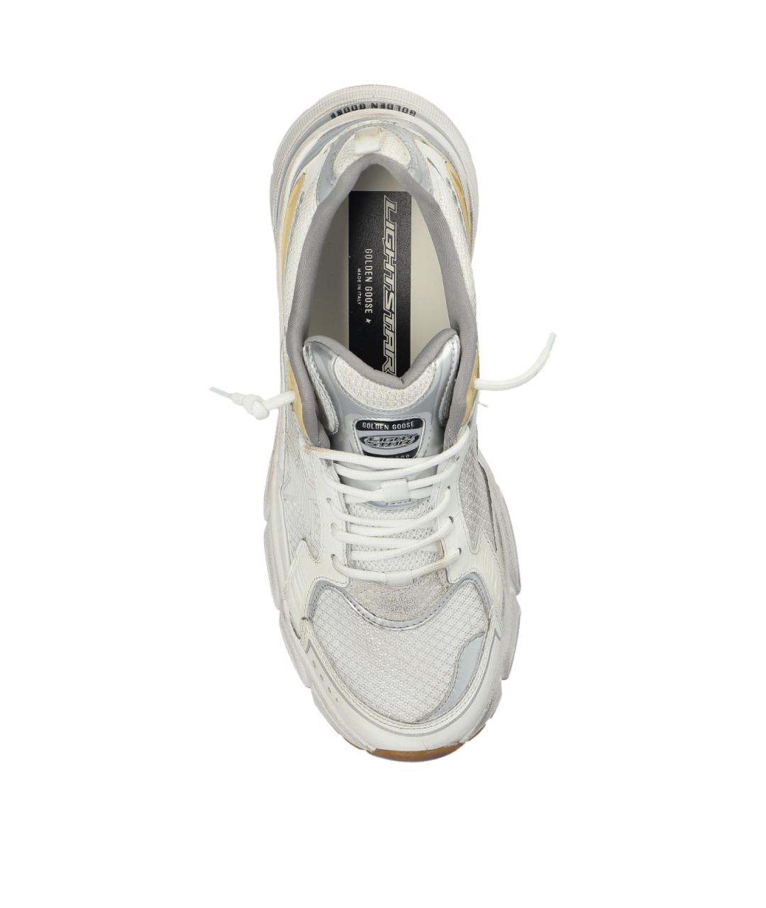 GOLDEN GOOSE DELUXE BRAND Белые кожаные кроссовки, фото 4