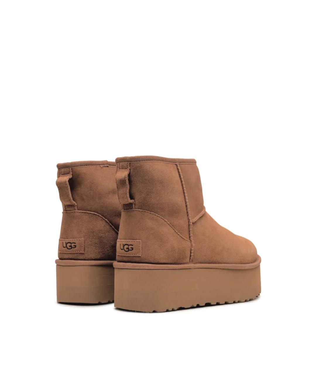 UGG AUSTRALIA Коричневые замшевые ботинки, фото 3