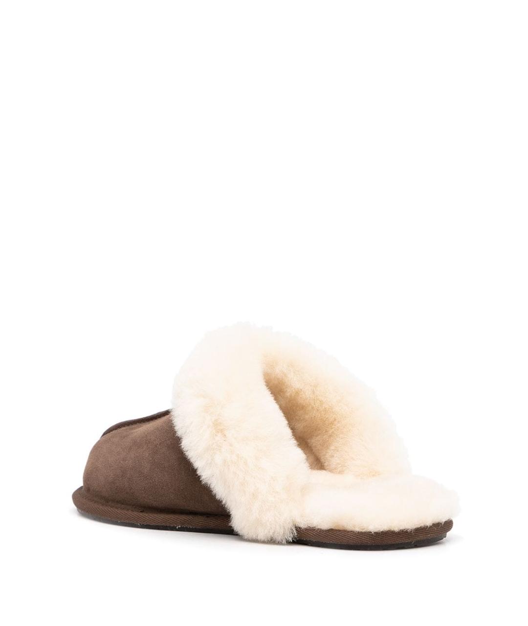 UGG AUSTRALIA Коричневые замшевые шлепанцы, фото 2