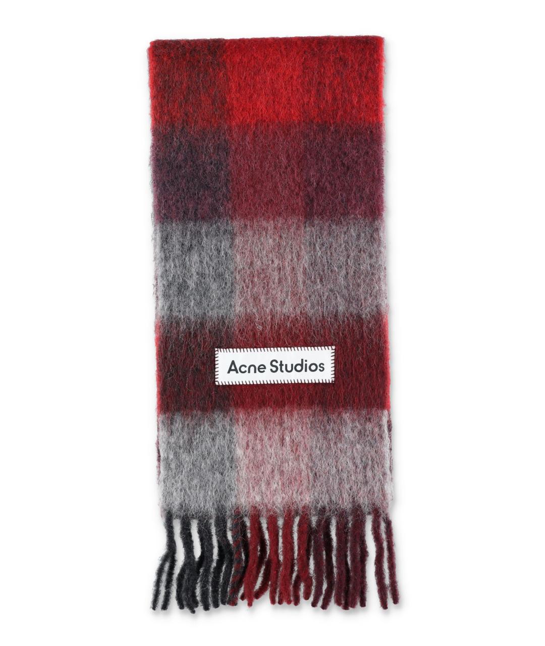 ACNE STUDIOS Красный шарф, фото 1