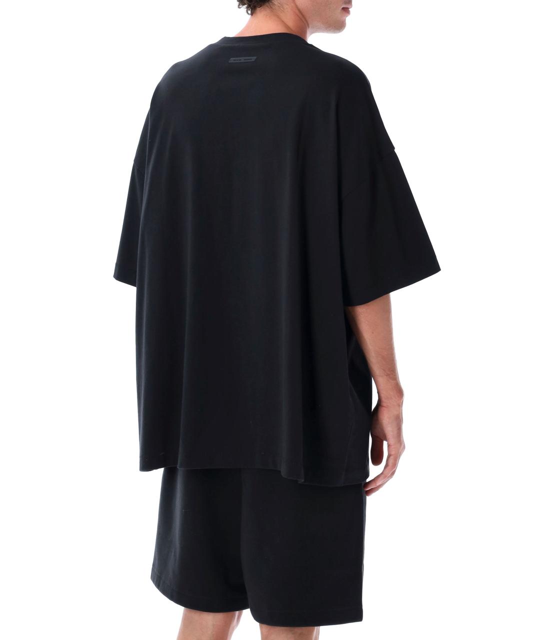 FEAR OF GOD ESSENTIALS Черная хлопковая футболка, фото 2
