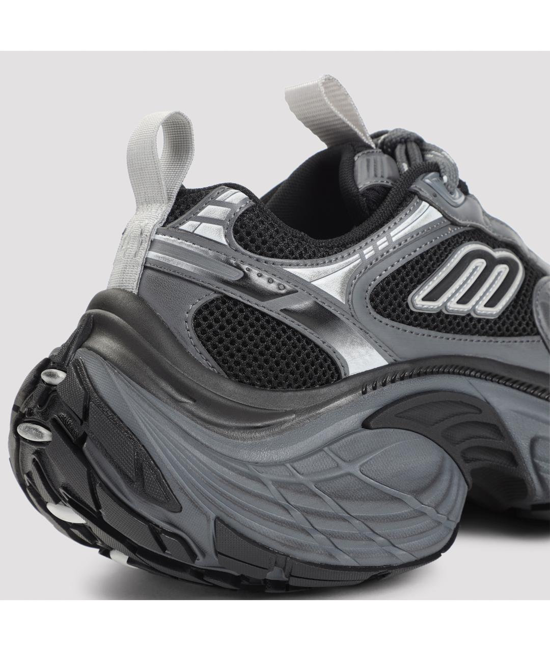 BALENCIAGA Черные синтетические низкие кроссовки / кеды, фото 5