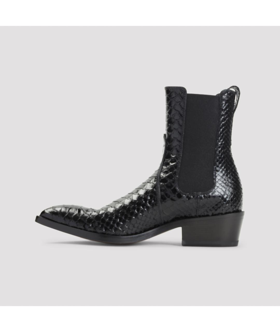 TOM FORD Черные кожаные ботинки, фото 3
