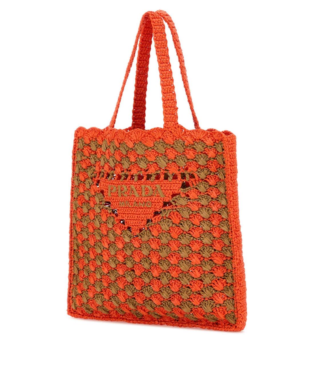 PRADA Оранжевая сумка тоут, фото 2