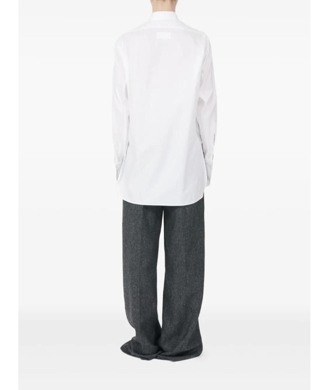 MAISON MARGIELA Белая хлопковая рубашка, фото 4
